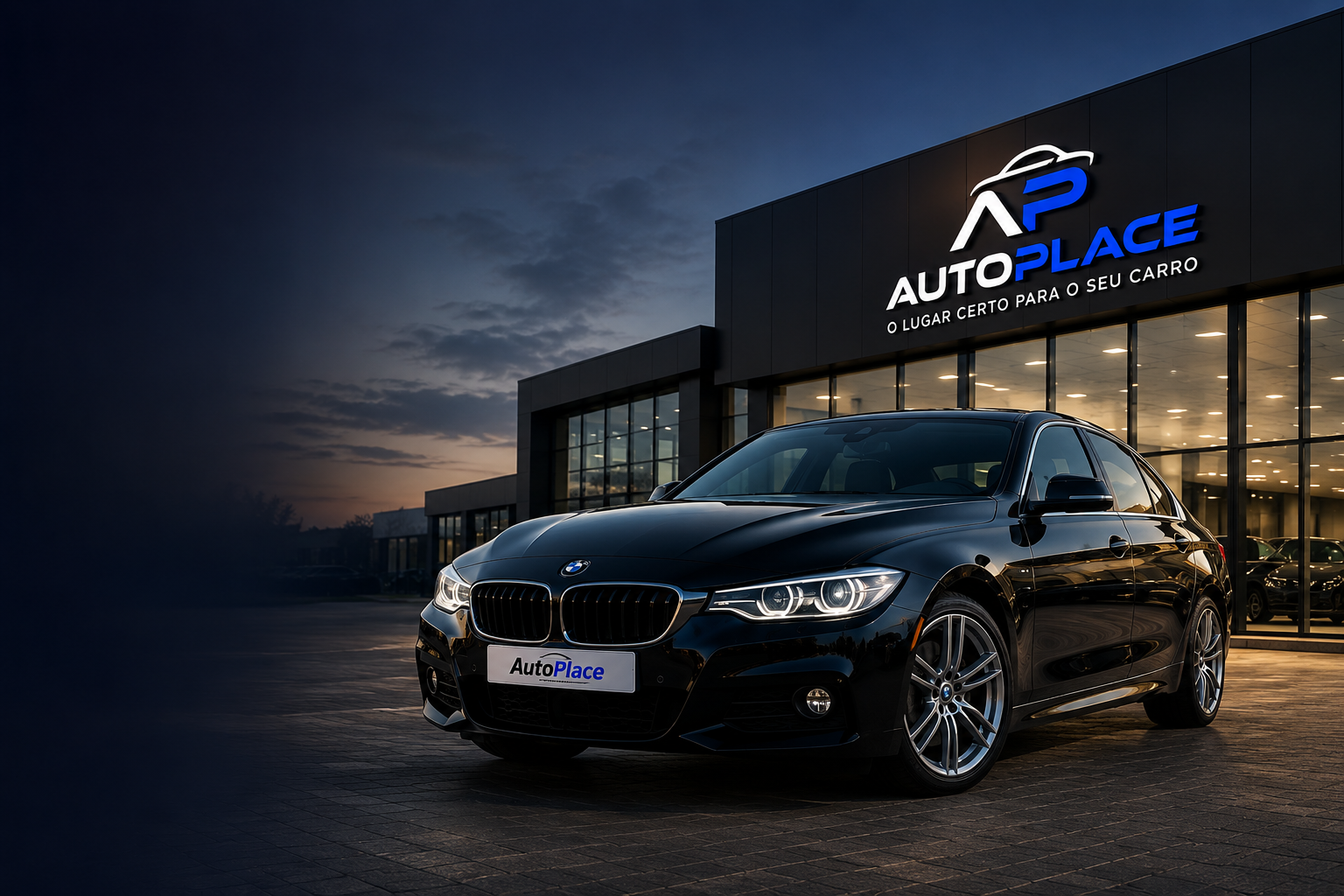 BMW em frente ao stand AutoPlace